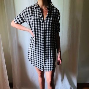 MADEWELL flannel shirtdress